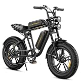 ENGWE M20 Bici Elettrica Uomo, 150KM / 75KM Autonomia Sistema con 20"×4.0 Fat Tire,48V 26AH / 13AH E-bike Off-roade Cambio 7 Velocità e Sospensione Completa