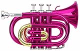 Classic Cantabile Brass TT-400 Tromba tascabile pocket Brass Sib ottone rosa