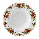 Royal Albert Old Country Roses IOLCOR00113-Ciotola per zuppa fine, 21 cm, Colore: Bianco, Porcellana, Multi