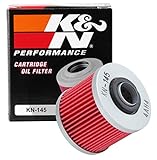 K&N Filtro olio per motociclette: Progettato per l uso con oli sintetici o convenzionali. Per Yamaha selezionati, KN-145