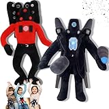 Skibidi Toilette Peluche, 2 Pezzi Peluche Cameraman Toilette Skibidi, Peluche Titan Speakerman, Skibidi Toilette Peluche Figura Giocattoli, Skibidi Toilet Game Doll per Gli Appassionati di Gioco