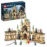 LEGO Harry Potter La battaglia di Hogwarts, Giochi per Bambini e Bambine, Castello Giocattolo con Minifigure di Molly Weasley, Bellatrix Lestrange, Voldemort e Spada di Grifondoro, Idea Regalo 76415