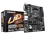 GIGABYTE Scheda madre A520M S2H - Supporta CPU AMD Ryzen serie 5000 AM4, VRM digitale puro 4+3 fasi, fino a 5100MHz DDR4 (OC), PCIe 3.0 x4 M.2, LAN GbE, USB 3.2 Gen 1