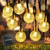 STANBOW Catena Luminosa Esterno, 11M 60LEDs Luci Solari da Giardino, 8 Modalità IP65 Impermeabile Luci Esterno Energia Solare per Giardino, Gazebo, Balcone, Matrimonio (Bianco Caldo)