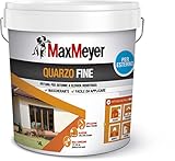 MaxMeyer Pittura per esterni Quarzo Fine BIANCO 14 L, 8-10 mq/litri