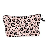 FOMIYES 1Pc Makeup Bag For Travel Carry On Tote Bag Organizer Bags For Travel Leopard Cosmetic Organizer Travel Cosmetic Pouch Carry On Travel Beauty Case Outdoor Handbag Hand Bag Cartoon