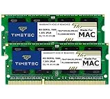 Timetec DDR3L 1600 MHz PC3L-12800 per Mac Book PRO(Inizio/fine 2011,metà 2012), iMac(metà 2011,fine 2012, Inizio/fine 2013,fine 2014,metà 2015), MacMini (metà 2011, fine 2012) (16GB Kit(2x8GB))