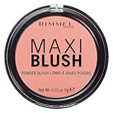 Rimmel London Fard in Polvere Maxi Blush, Powder Blush Pesca a Lunga Durata, Formato Maxi, 001 Third Base, 9 g