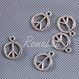 RomaLab 7 Charms Pace Ciondolo Pendente Peace & Love Piccoli 18 MM X COLLANE Bracciale