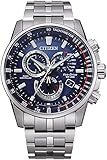 Citizen Orologio Cronografo Eco-Drive Uomo con Cinturino in Acciaio Inossidabile CB5880-54L