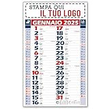 Calendario 2025 Olandese da muro PERSONALIZZABILE - Fogli a strappo con griglia sul retro per appunti - È possibile stampare la vostra grafica, il vostro logo o una foto.