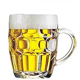 Arcoroc Confezione 3 Calici Birra con Manico 28 cl Linea Britannia Mug Calice Birra Classico Boccale Giarra