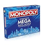 Winning Moves Monopoly Mega Milano - giochi da tavolo, giochi da tavolo adulti, giochi da tavolo bambini, giochi da tavolo per 2, da 2 a 6 persone, età 8+