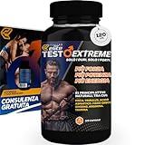 Italian Elite® Testo Extreme 120 caps Maca 8000mg. Booster Stimolante Naturale del Testosterone con Tribulus, Fieno Greco, Zinco, Arginina, Ashwagandha, Vitamine e Minerali. Forza Energia Resistenza!