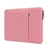 ProElife Custodia per laptop da 13 pollici per MacBook Air 2024-2022 da 13,6 pollici con chip Apple M3 M2 e MacBook Pro da 13,3 pollici M2 accessorio da viaggio in tela semplice custodia (rosa)