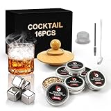 Kit per smoker da cocktail, accessori per whisky con 6 sapori di trucioli di legno, Old Fashioned Whisky, un ottimo regalo per papà, mariti, amici e amanti dei cocktail