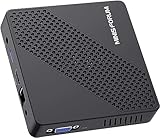 MINISFORUM Mini PC senza ventola 4GB DDR4/64GB eMMC Processore Intel Celoren N4020 Mini computer desktop,porta HDMI e VGA,WiFi Dual Band 2.4+5.0G,BT,USB 3.0 * 3