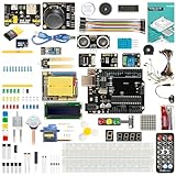 RockBee UNO R3 Kit Principiante e Tutorial (55 articoli), con scheda di memoria, utilizzando chip originali compatibili con Arduino IDE(STK)