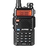 BAOFENG GT-5R Walkie Talkie Aggiornato Dual Band UHF VHF Radio Bidirezionale a Lunga Portata Radioamatore con frequenze 144-146/430-440MHz, 128 Canali, Batteria da 1800mAh, Supporto CHIRP