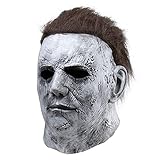 thematys Maschera di Michael Myers di Alta Qualità in Lattice - Costume Realistico e Traspirante per Carnevale e Halloween, Adatta a Tutti per un Esperienza Horror Autentica