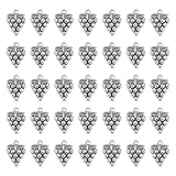 SUNNYCLUE 1 scatola 100 pezzi Ciondoli Uva Argento Sfuso Ciondoli Vintage Lega di Metallo Tibetano Mini Simpatico Frutta Fascino per La Creazione di Gioielli Incanta Le Donne Collane Fai Da Te Orecchi