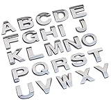 Rungao 26Pcs 3D Metallo Adesivo Car Auto Logo Emblema Adesivi Alfabeto Lettera Numeri Simbolo Badge Decal