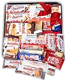 Vassoio + Scatola 15 Pz. Regalo Originale Mega Confezione di Cioccolate, con Kinder Bueno, Nutella, Cioccolatini Raffaello, Cioccolata Nestlé [IAMI]