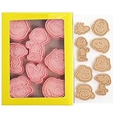 8 Pezzi Cartoon Anime Formine Biscotti Bambini,Formine Biscotti 3D,Carino Cookie Mold,Stampi per Biscotti,Forme per Biscotti,Taglia Biscotti,per Decorare Biscotto,Dolci,Torta,Pasticceria