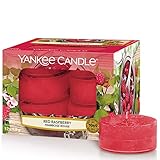 Yankee Candle candeline profumate tea light | Lampone rosso | 12 pezzi