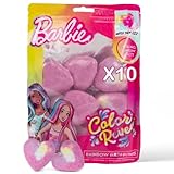 Barbie Bombe da Bagno a Forma di Cuore Profumate ed Effervescenti per Bambine, Accessori Barbie Originali