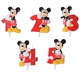 Candela numerale Topolino Disney per torta di compleanno - 1