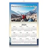Calendario annuale 2024 personalizzato - tema Italia calendario da parete personalizzabile con le tue foto calendario fotografico Fujifilm