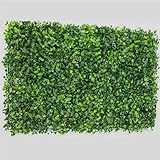 Kasahome 6 Pezzi Siepi Siepe Artificiale Decorativa Buxus Pannello Erba Sintetica Foglie Sintetiche Pianta di Bosso per Interno ed Esterno 60x40 cm