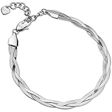 Gioiello di Ops della Collezione Silky Twist. Il Bracciale è di Colore Silver. La referenza è: OPSBR-856