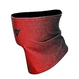 Dainese - Neck Gaiter, Scaldacollo Moto, Traspirante, Unisex, Rosso/Nero, N