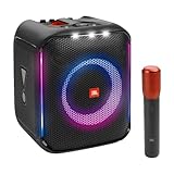 JBL PartyBox Encore Speaker Portatile Wireless per Feste, Cassa Altoparlante con Luci Integrate e Bassi Profondi, Impermeabile IPX4 per Uso Esterno, con 10 Ore di Autonomia, Nero