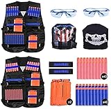 EXTSUD 2 Set Gilet Tattico per Nerf Bambini con 90 Pz Accessori