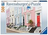 Ravensburger - Puzzle Case Colorate Londinesi, 500 Pezzi, Idea regalo, per Lei o Lui, Puzzle Adulti