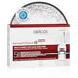 Vichy Trattamento Anti-Caduta Multi-Azione, Fiale Monodose, Per Tutti i Tipi di Capelli, Effetto Rinforzante, Con Aminexil, Arginina, SP94, Vitamine PP-B6, Aminexil Intensive 5 Donna, Dercos, 21x6 ml