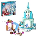 LEGO Disney Princess Castello di Ghiaccio di Elsa di Frozen, Palazzo Giocattolo delle Principesse, Giochi per Bambine e Bambini da 4 Anni con Mini Bamboline e 2 Animali, Regalo di Compleanno 43238