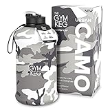 The Gym Keg Borraccia Palestra 2.2L con Custodia e Manico Bottiglia Acqua Borraccia Sportiva Riutilizzabile Fitness Workout Yoga Ecologica Senza BPA