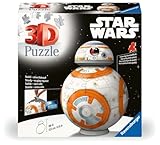 Ravensburger - Puzzle 3D, BB8 Star Wars, Idea Regalo per Adulti e Bambini 8+ Anni, 99 Pezzi, Accessori Inclusi