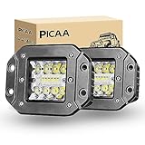 PICAA LED Luce da Lavoro 2pcs 3 Pollici 42W Individuare Riflettore Faretto a LED Faretti Fendinebbia LED Fari Led Luci di Lavoro Fuoristrada Barra 12V 24V per FUORI STRADA Moto 4WD SUV ATV UTV Camion