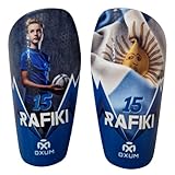 Oxum Sport, Parastinchi Personalizzati Calcio, Bambino, Adulto, Includi il tuo nome, il tuo numero e la tua foto - Sacchetto regalo per parastinchi - Gamma Pro Design Kali