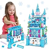 MOONTOY Castello Principesse Set di Costruzioni per Giocattoli da Costruzione del Castello Della Bambina Costruzioni per Bambini Regalo di Natale Friends Bambina 5 6 7 8 9 10 11 12 Anni