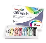 Pentel PHN Pastelli ad Olio, Confezione da 12 Pezzi