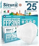 25 Mascherine FFP3 Certificate CE Italia Made in Italy BFE ≥99% | PFE ≥99% Mascherina ffp3 SANIFICATA e sigillata singolarmente. Produzione 100% Italiane