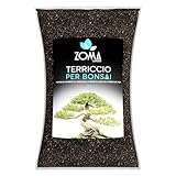 ZOMAGARDEN Terriccio Bonsai Premium, Formula Professionale Arricchita con Humus di Lombrico e Akadama per bonsai, Drena e Nutre, Ideale Per Crescita E Salute Dei Bonsai - Formato 6 L