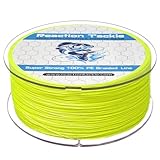 Reaction Tackle Braided Fishing Line Hi Vis Yellow 30LB 150yd