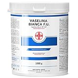AIESI® Vaselina bianca filante pura F.U. (Barattolo da 1 kg), Per uso medicale, dermatologico e professionale, Made in Italy